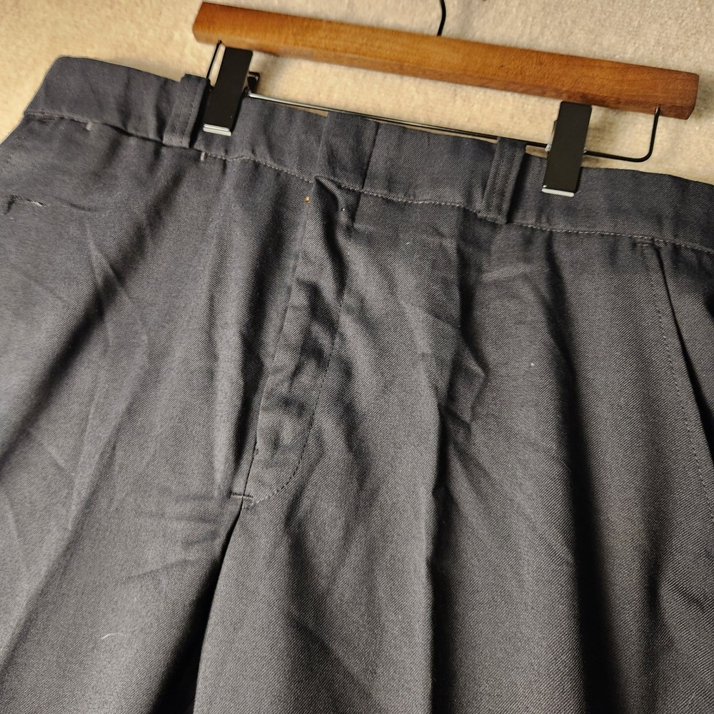 The Force Work Pants Mens 36x30 Black Excellent Straight Leg Twill Trousers
